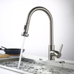 304 stainless steel black kitchen sink faucet
