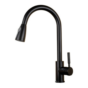 304 stainless steel faucet pull-down kitchen faucet mixer sprayer sink kitchen modern pull-out kitchen faucet (1)