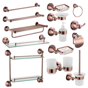 China cheap complete Bathroom Hardware Stainless Steel Bathroom Accessories Set