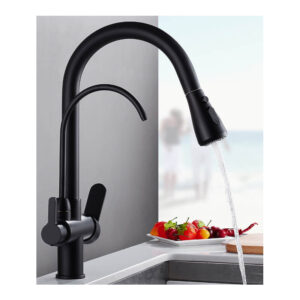 Chrome Kitchen Faucets Pull Out Hot Cold Water Filter Tap for Kitchen Three Way Sink Mixer Kitchen Faucet