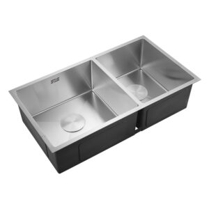 Wholesale Modern Design Handmade Kitchen Sink Double Bowl 304 Stainless Steel Kitchen Sink