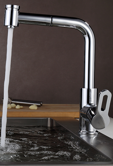 Lead-Free Brass Pull Down Kitchen Faucet