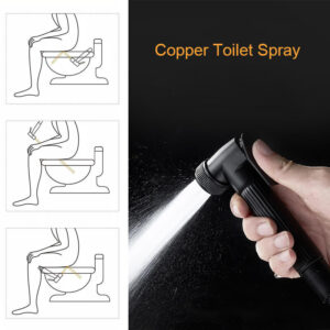 MOPO Sanitary Brass Handheld Shattaf Toilet Bidet Water Sprayer