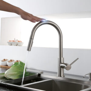 Manufacturing ISO 9001 certified black touch sensor faucet