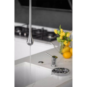 Luxury Hotel Bathroom Vertical Design Rainfall Water Drop Ceiling Hang Basin Mixer Tap Faucets