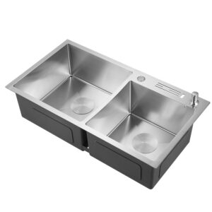 Modern Design Handmade Kitchen Sink Double Basin Kitchen 304 Stainless Steel Kitchen Sink