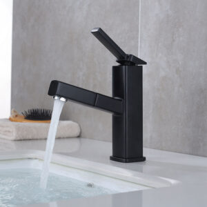 New design matte black basin faucet