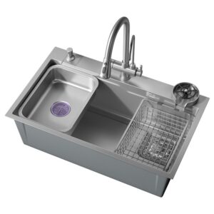 Wholesale 304 Stainless Steel Ledge Multifunction Hand Made Workstation Kitchen Sink