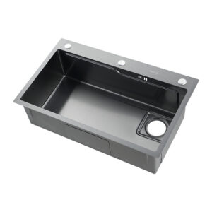 304 Stainless Steel Sink Single Bowl Handmade Drop-in Undermount Under Mount Kitchen Sink