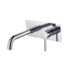 Hotel Built-in Chrome Sink Concealed Faucet Wall Mounted Bathroom Basin Mixer Tap