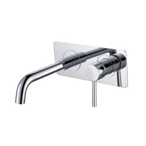 Hotel Built-in Chrome Sink Concealed Faucet Wall Mounted Bathroom Basin Mixer Tap