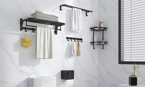 Wholesale Hotel Stainless Steel Toilet Paper Holder Towel Rack Toilet Bathroom Accessory Set Bathroom Fittings- accessories sets