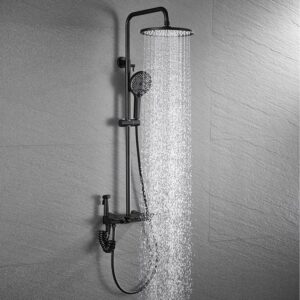 Adjustable bracket shower